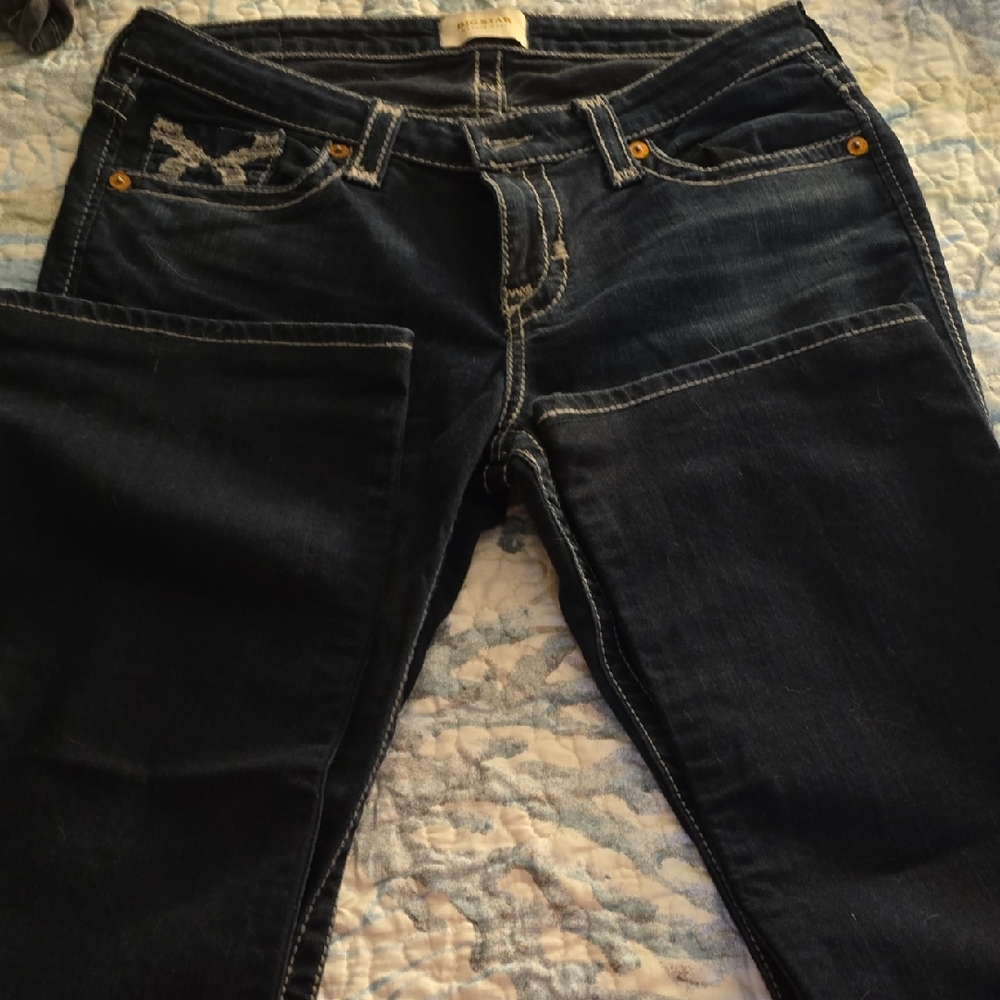 Big Star Women's Dark Indigo Straight Leg Jeans